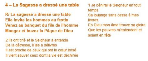 4la sagesse a dresse une table