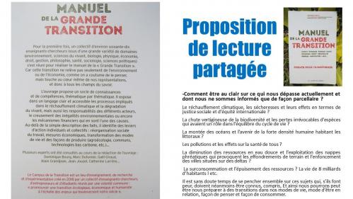 Proposition de lecture partagee 1